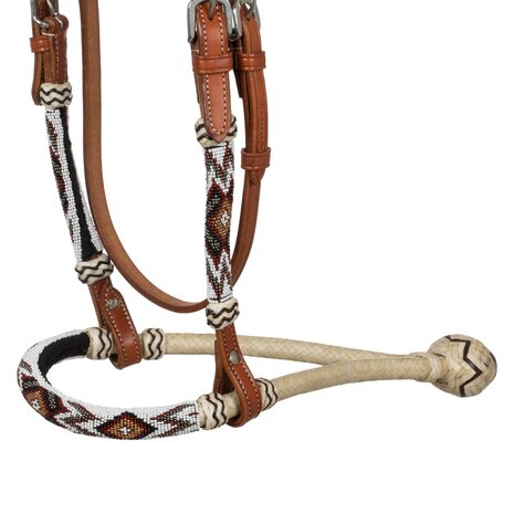 Pool&rsquo;s Bosal Set met Southwest Beads &amp; Katoenen Mecate &ndash; QH