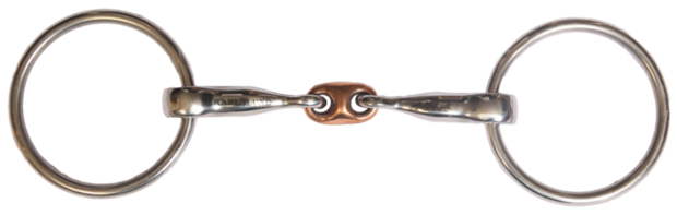 Karlslund Drie-delig IJslander Bit (Dubbel Gebroken, Met Koperen Middenstuk)