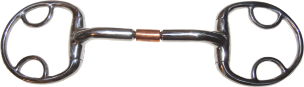 Karlslund Komfort Bit &ndash; anatomisch watertrens met tongvrijheid en koperen roller