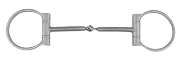 Metalab D-Ring Snaffle Pinchless Curved &ndash; Sweet Iron 10 mm