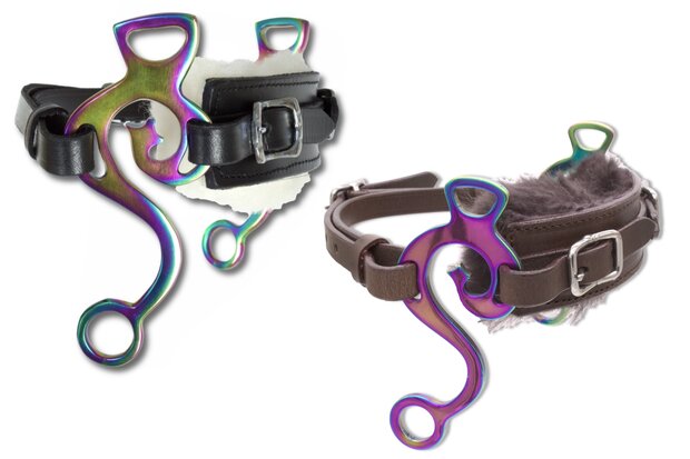 S-Hackamore met Zachte Schapenvacht Neusriem &ndash; Comfortabele Controle Zonder Bit