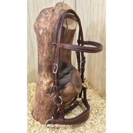 Bitloos Sidepull Hoofdstel met Brede Neusriem (XFull)