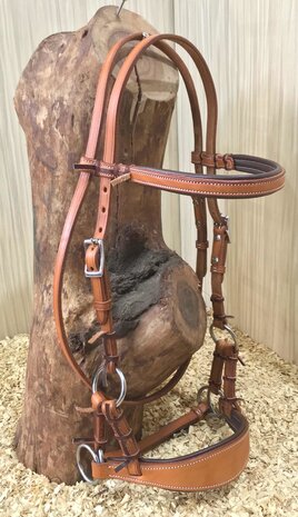 Bitloos Sidepull Hoofdstel met Brede Neusriem (XFull)