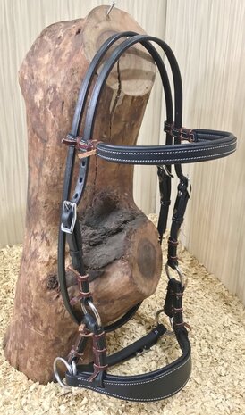 Bitloos Sidepull Hoofdstel met Brede Neusriem (XFull)