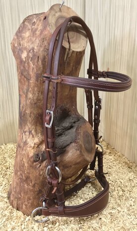 Bitloos Sidepull Hoofdstel met Brede Neusriem (XFull)