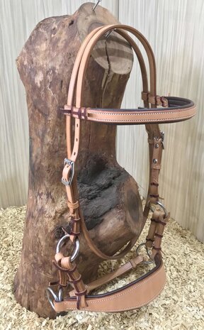 Bitloos Sidepull Hoofdstel met Brede Neusriem (XFull)