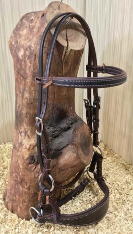 Bitloos Sidepull Hoofdstel met Brede Neusriem (XFull)