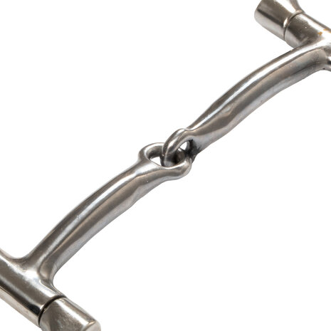 Pool&rsquo;s SS D-Ring Westernbit 12,5 cm Enkelgebroken RVS