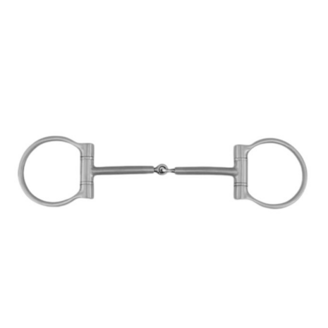 Metalab D-Ring Snaffle Pinchless Curved &ndash; Sweet Iron 10 mm