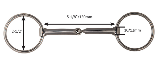 Metalab Bernard Fonck O-Snaffle Bit &ndash; Copper Inlays 13 cm