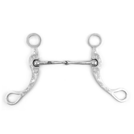 Pool&rsquo;s Western Shank Bit Enkelgebroken RVS 12,5 cm