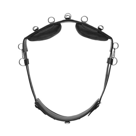 Kieffer Equishape Pro&reg; Leren Longeersingel &ndash; Black/Chrome