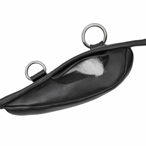 Kieffer Equishape Pro&reg; Leren Longeersingel &ndash; Black/Chrome