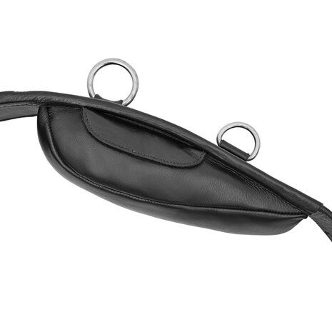 Kieffer Equishape Pro&reg; Leren Longeersingel &ndash; Black/Chrome