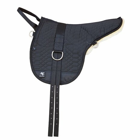 Barebackpad Lamswol Pony Naturel &ndash; Pony barebackpad van merino lamswol