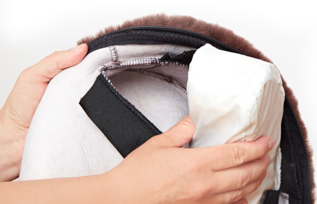 Barebackpad Lamswol Pony Bruin &ndash; Pony barebackpad van merino lamswol