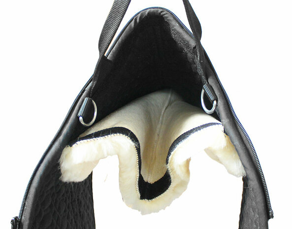 Barebackpad Lamswol Pony Bruin &ndash; Pony barebackpad van merino lamswol