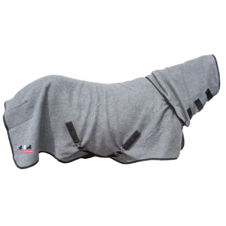 Karlslund wollen deken met hals &ndash; natuurlijke wollen zweetdeken voor IJslandse paarden