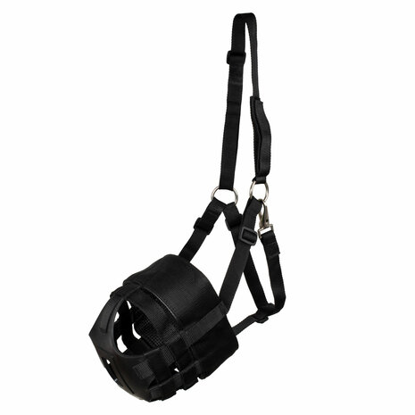 Supreme grasmasker nylon &amp; rubber &ndash; verstelbaar met ge&iuml;ntegreerd halster