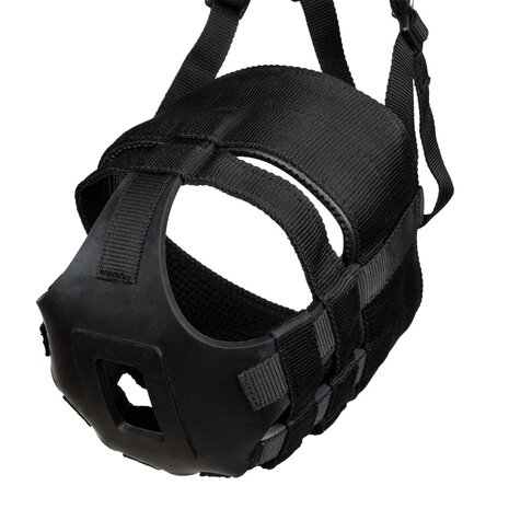 Supreme grasmasker nylon &amp; rubber &ndash; verstelbaar met ge&iuml;ntegreerd halster