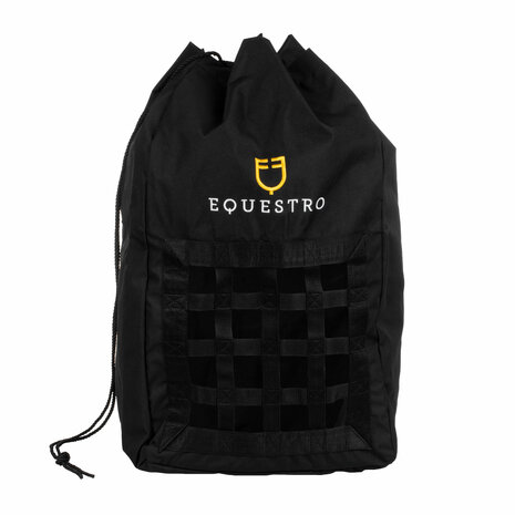 questro hooitas met geborduurd logo &ndash; cordura hooizak met netvenster