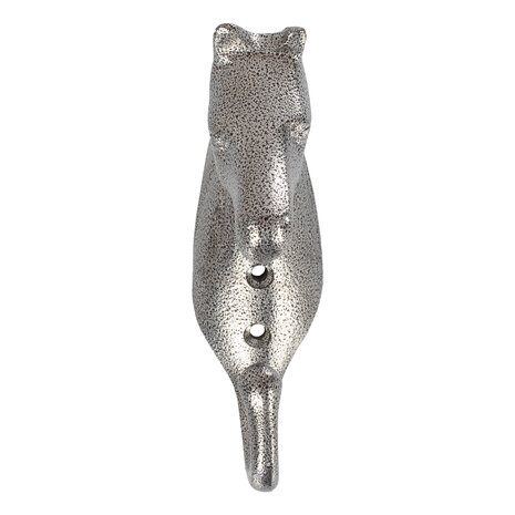 Hanger paardenhoofd aluminium Zilver&ndash; veelzijdige wandhaak voor stal, zadelkamer en huis