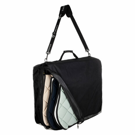 Equestro zadeldekjes tas met logo &ndash; opbergtas en draagtas voor zadeldekjes