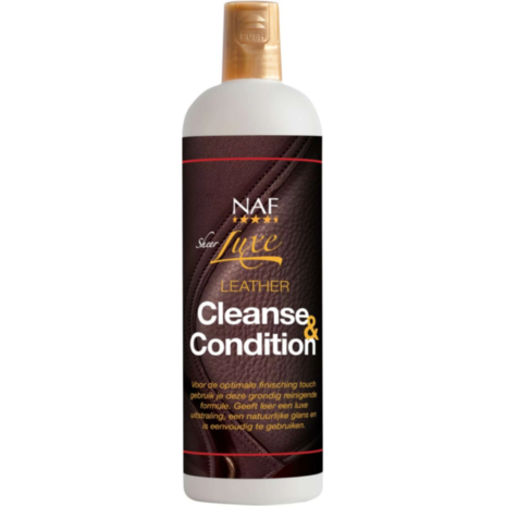 NAF Sheer Luxe Leather Cleanse &amp; Condition &ndash; leer reinigen en verzorgen in &eacute;&eacute;n stap (500 ml)