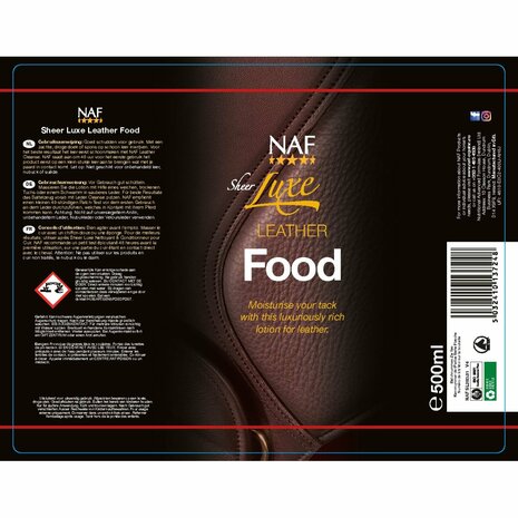 NAF Sheer Luxe Leather Food &ndash; voedende leerlotion voor intensief leeronderhoud
