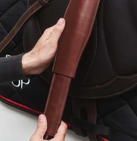 Rid&rsquo;Up monobeugelriemen &ndash; innovatieve stijgbeugelriemen met verstelbare beschermhoes