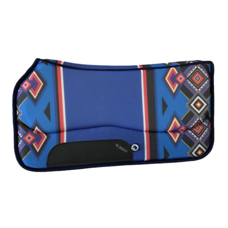 Burioni westernpad Sympanova Rombi Navy &ndash; ademend, antislip en duurzaam