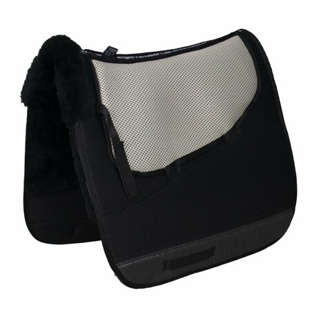 AirTec Plus lamswollen zadeldek met verwisselbare inlagen (V-Line Spinefree)