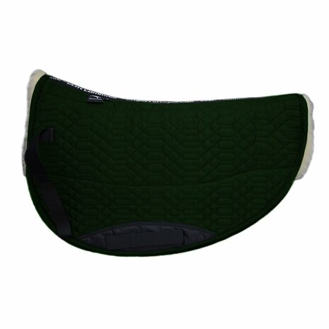 Lamswol correctie westernpad Round &ndash; opvulbaar en wervelkolomvrij