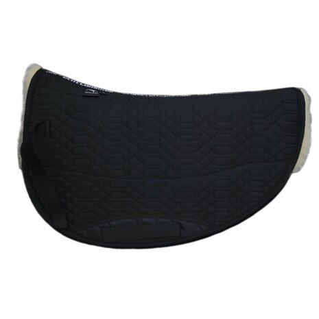 Lamswol correctie westernpad Round &ndash; opvulbaar en wervelkolomvrij