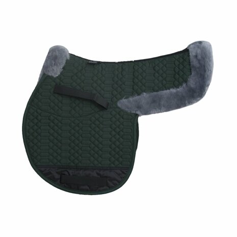 Dressuur- en veelzijdigheidszadeldek met Merino lamswol voor en achter - 96 kleurencombinaties mogelijk