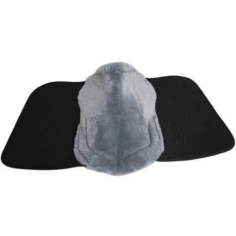 Zadeldek Lamswol met Bontrand Voor &amp; Achter &ndash; Dressuur &amp; Veelzijdigheid 