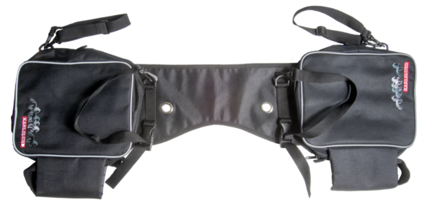 Karlslund Nylon Zadeltas met Fleshouder &ndash; Lichtgewicht &amp; Praktisch