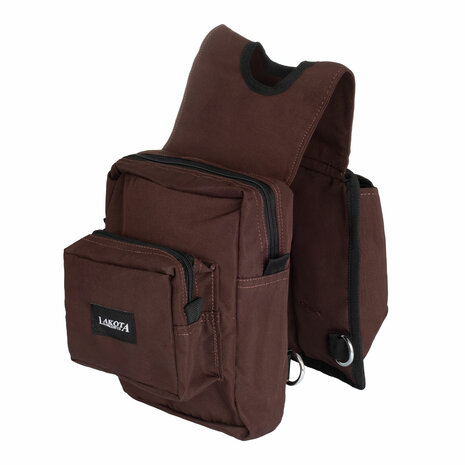 Lakota Horn Trail Bag &ndash; Canvas Zadeltas voor Westernzadel