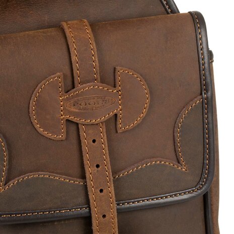Pool&rsquo;s Western Saddle Bag van Rundleer &ndash; Bevestiging over de Zadelknop