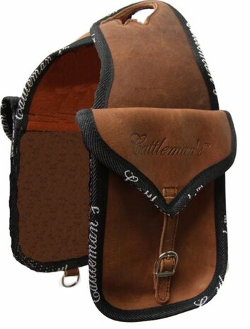 Cattleman&rsquo;s Double Horn Bag &ndash; Strong Ingrassata Leather