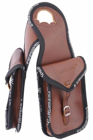 Cattleman&rsquo;s Double Horn Bag &ndash; Strong Ingrassata Leather