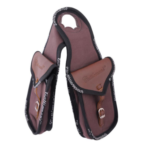 Cattleman&rsquo;s Double Horn Bag &ndash; Canvas &amp; Leer