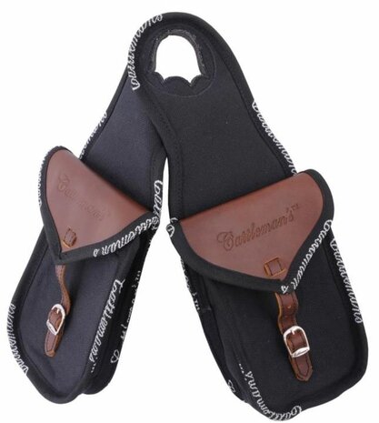 Cattleman&rsquo;s Double Horn Bag &ndash; Canvas &amp; Leer