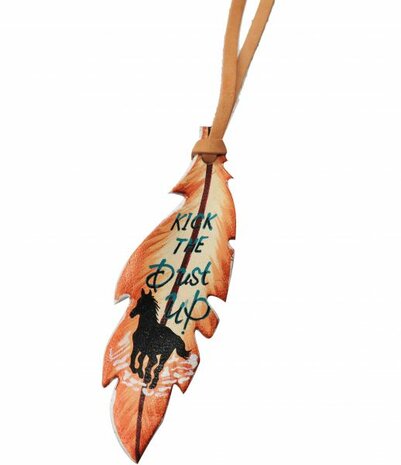 Lederen Veer Kick&ndash; Zadelhanger / Sleutelhanger