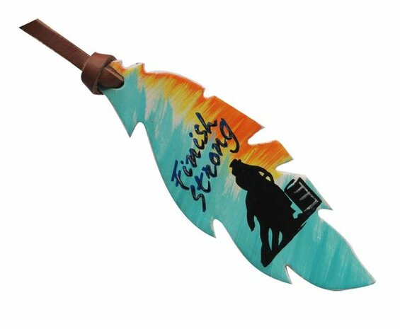 Lederen Veer Strong - Zadelhanger / Sleutelhanger