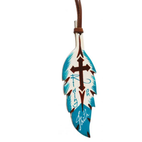 Lederen Veer Riding on Faith &ndash; Zadelhanger / Sleutelhanger