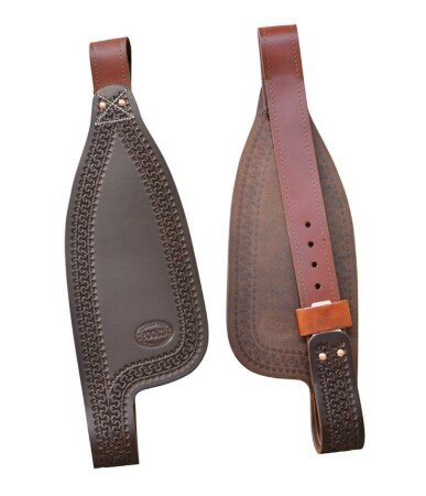 Pool's Western Saddle Fenders &ndash; Lederen Set (per paar)