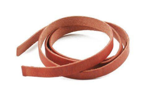 Latigo Laces van Leder &ndash; 1 cm Breed