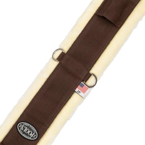 Pool&rsquo;s Western Girth met Synthetische Schapenvacht