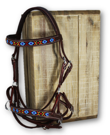 Bitloos Sidepull Hoofdstel Kifra Beaded Arizona